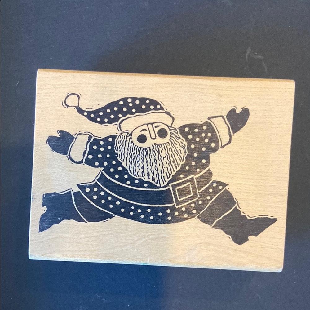 Santa Claus Wooden Stamp NEW